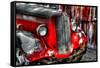 Dodge truck, Jerome, Yavapai County, Arizona, USA-null-Framed Stretched Canvas