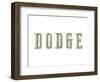 Dodge Vintage Icon-null-Framed Art Print