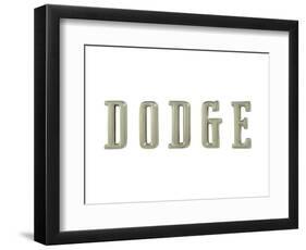 Dodge Vintage Icon-null-Framed Art Print