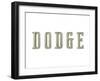 Dodge Vintage Icon-null-Framed Art Print