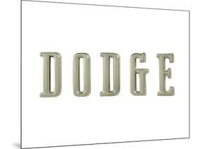 Dodge Vintage Icon-null-Mounted Art Print