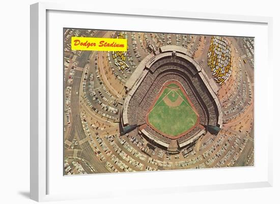 Dodger Stadium, Chavez Ravine-null-Framed Art Print