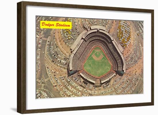 Dodger Stadium, Chavez Ravine-null-Framed Art Print