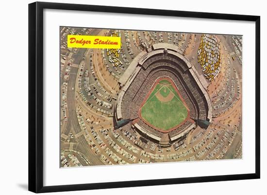 Dodger Stadium, Chavez Ravine-null-Framed Art Print