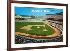 Dodger Stadum, Los Angeles, California-null-Framed Art Print