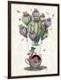 Dodo Balloon with Dragonflies-Fab Funky-Framed Art Print