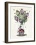 Dodo Balloon with Dragonflies-Fab Funky-Framed Art Print