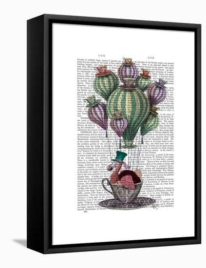 Dodo in Teacup-Fab Funky-Framed Stretched Canvas