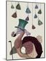 Dodo with Hanging Teacups-Fab Funky-Mounted Art Print