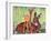 "Doe and Fawn in Forest," June 1, 1940-Paul Bransom-Framed Giclee Print