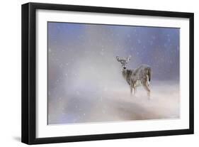 Doe in the Snow-Jai Johnson-Framed Giclee Print