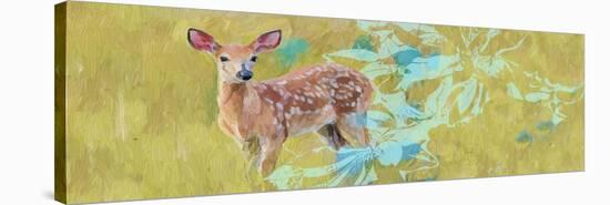 Doe With Magnolia-Sarah Butcher-Stretched Canvas