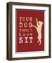 Doesn't Know Sit-Dog is Good-Framed Art Print