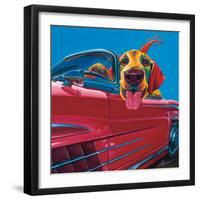 Dog About Town-Ron Burns-Framed Art Print