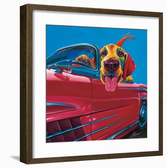 Dog About Town-Ron Burns-Framed Art Print