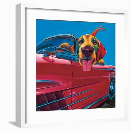 Dog About Town-Ron Burns-Framed Art Print