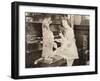 Dog Accompanying Woman on Piano-null-Framed Photo