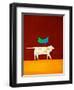 Dog and bird,1998,(oil on linen)-Cristina Rodriguez-Framed Premium Giclee Print