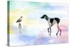 Dog and bird-Ata Alishahi-Stretched Canvas