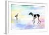 Dog and bird-Ata Alishahi-Framed Giclee Print