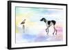 Dog and bird-Ata Alishahi-Framed Giclee Print