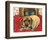 Dog and Bone-Wolf Heart Illustrations-Framed Giclee Print