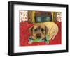 Dog and Bone-Wolf Heart Illustrations-Framed Giclee Print