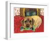 Dog and Bone-Wolf Heart Illustrations-Framed Giclee Print