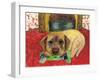 Dog and Bone-Wolf Heart Illustrations-Framed Giclee Print