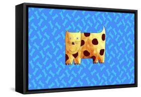 Dog and Bones, 2003-Julie Nicholls-Framed Stretched Canvas