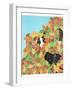 Dog And Cat Autumn-Stephen Huneck-Framed Giclee Print