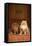 Dog and Cat Sitting on Front Step-DLILLC-Framed Stretched Canvas