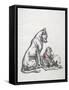 Dog and Child, Early 20th Century-Robert Noir-Framed Stretched Canvas