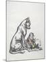 Dog and Child, Early 20th Century-Robert Noir-Mounted Giclee Print
