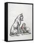 Dog and Child, Early 20th Century-Robert Noir-Framed Stretched Canvas