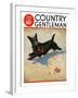 "Dog and Firecrackers," Country Gentleman Cover, July 1, 1936-Nelson Grofe-Framed Giclee Print