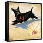 "Dog and Firecrackers,"July 1, 1936-Nelson Grofe-Framed Stretched Canvas