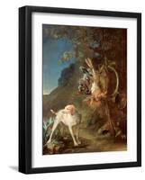 Dog and Game, 1730-Jean-Baptiste Simeon Chardin-Framed Giclee Print