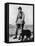 Dog and Handler Wearing Gas Masks at the Battle Front-null-Framed Stretched Canvas
