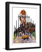 "Dog and His Bone,"March 5, 1927-Robert L. Dickey-Framed Premium Giclee Print