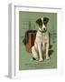 Dog and Luggage-null-Framed Art Print