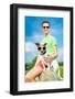 Dog and Owner-Javier Brosch-Framed Photographic Print