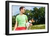 Dog and Owner-Javier Brosch-Framed Photographic Print