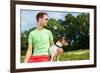 Dog and Owner-Javier Brosch-Framed Photographic Print