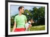 Dog and Owner-Javier Brosch-Framed Photographic Print