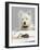 Dog and Rat West Highland Terrier Watching Rat-null-Framed Photographic Print