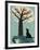 Dog and Squirrel-Rocket 68-Framed Giclee Print