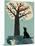 Dog and Squirrel-Rocket 68-Mounted Giclee Print