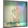 Dog and Starlight-Claire Westwood-Mounted Art Print