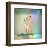 Dog and Starlight-Claire Westwood-Framed Art Print